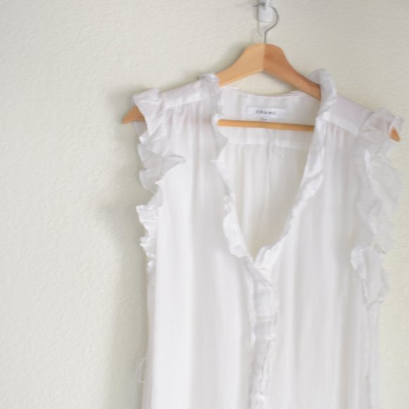 Frame Lauren Dress in Blanc - Picture 13 of 14